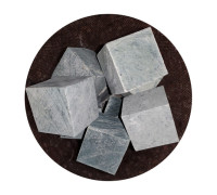 Stones for sauna Nephrite sawn in the form of a cube 7x7x7 cm / 10 kg