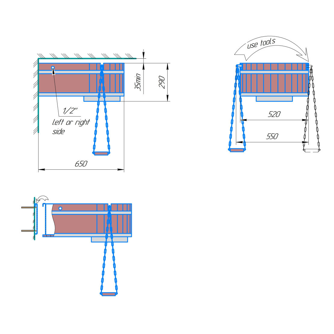 Pouring device ICEBERG 45 l