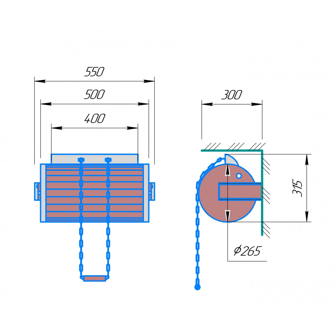 Waterfall-Cylinder Thermal 20 L with stainless steel insert