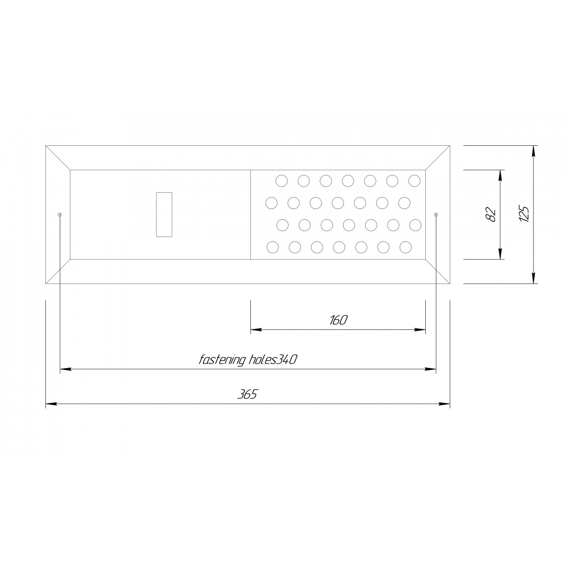 Vent Latch thermowood 365x125