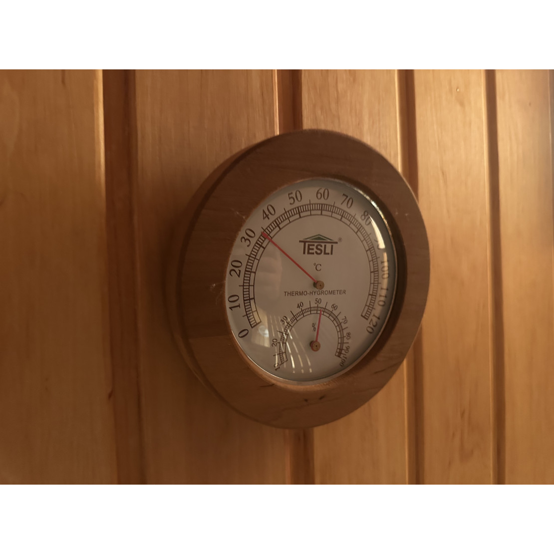 Thermohygrometer for saunas and baths Tesla small D 165 mm