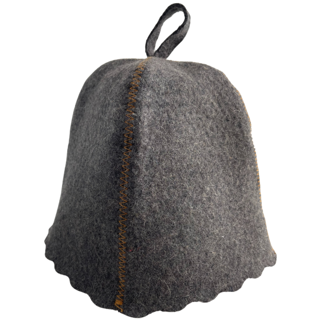 Gray hat made of natural felt