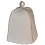White hat made of natural felt