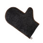 Gray glove of natural felt