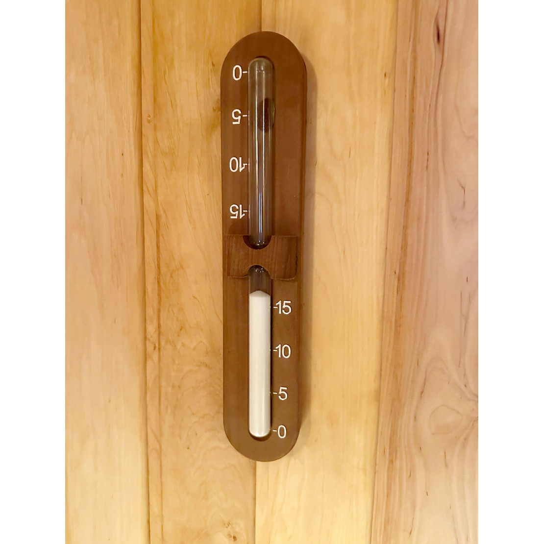 Hourglass with the thermal-wood case