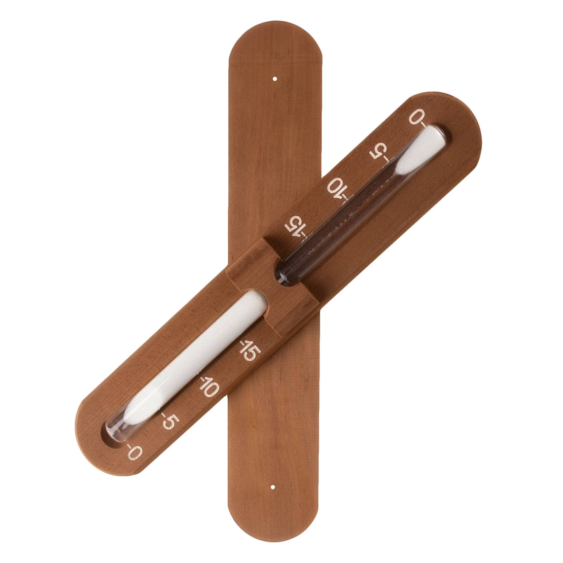 Hourglass with the thermal-wood case