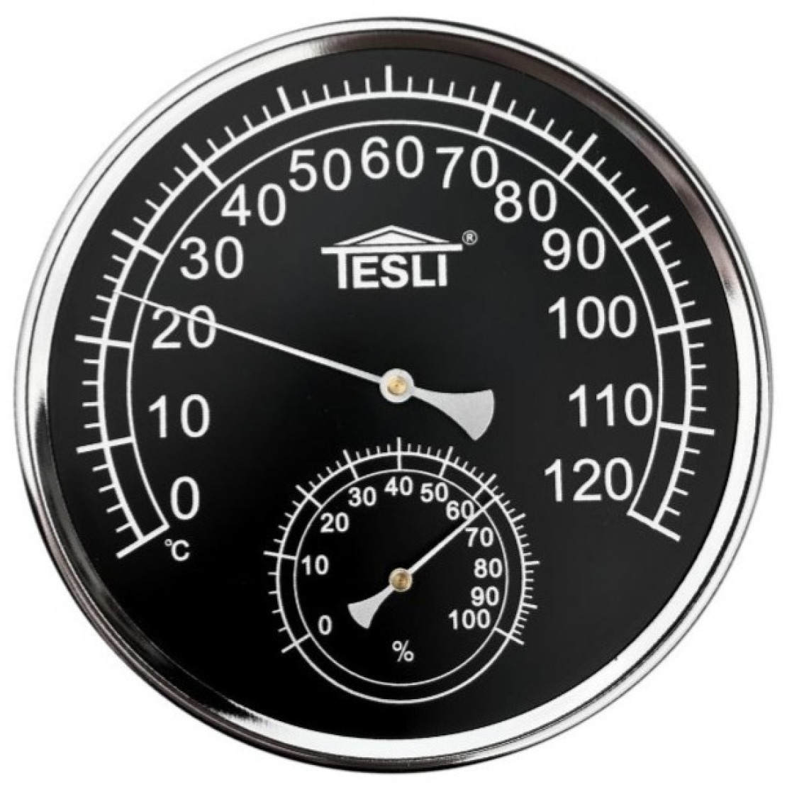 Thermohygrometer Black D205 mm