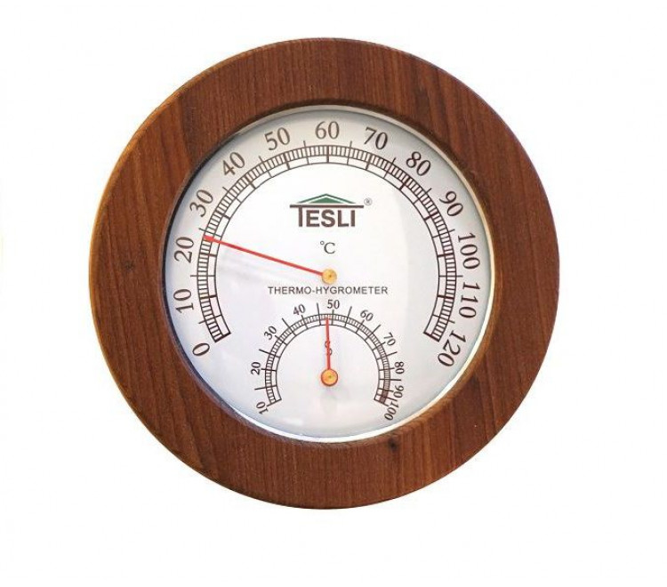 Small thermohygrometer for sauna and bath D 165 mm