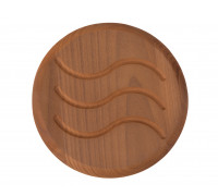 Vent Shutter d100 thermowood, stainless steel base