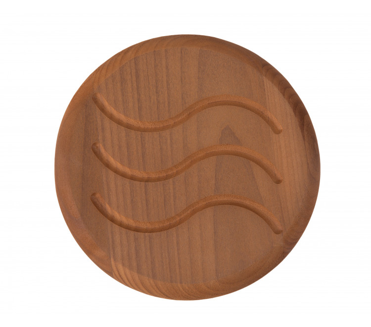 Vent Shutter d100 thermowood, stainless steel base