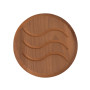 Vent Shutter d100 thermowood, stainless steel base