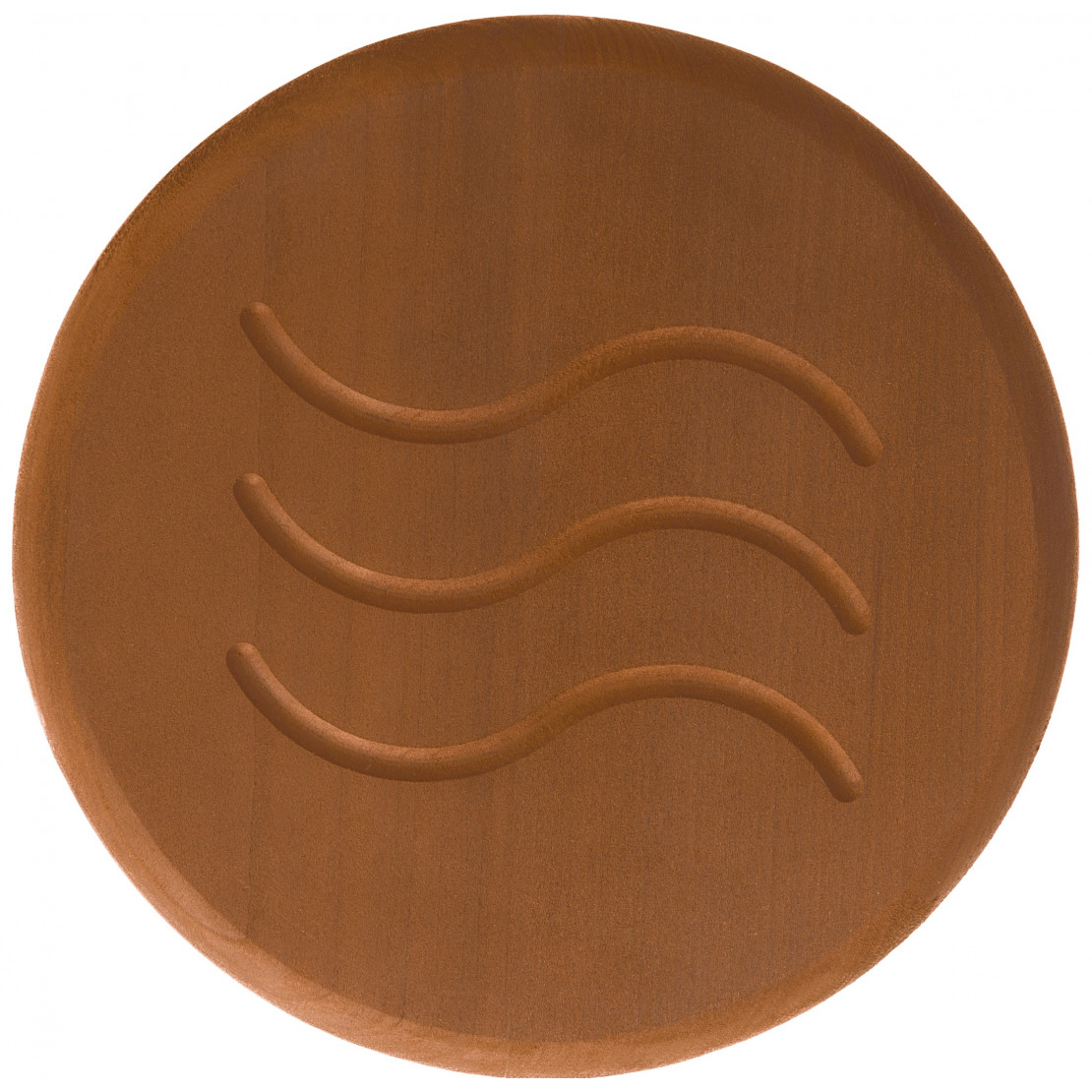 Vent Shutter d125 thermowood, stainless steel base