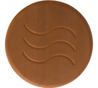 Vent Shutter d125 thermowood, stainless steel base