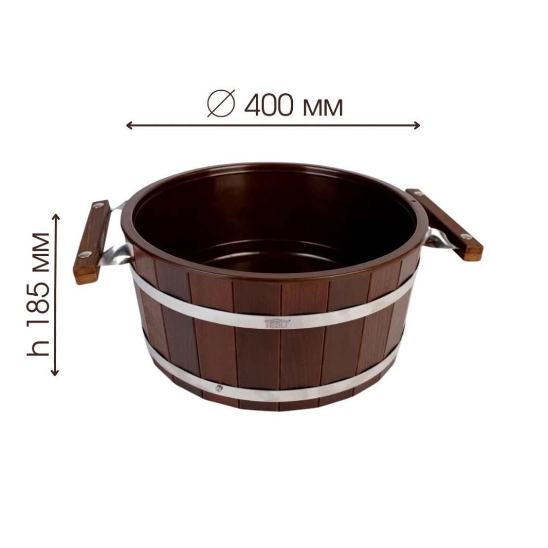 Steamer Thermal of thermal linden 15 L with plastic insert with a lid