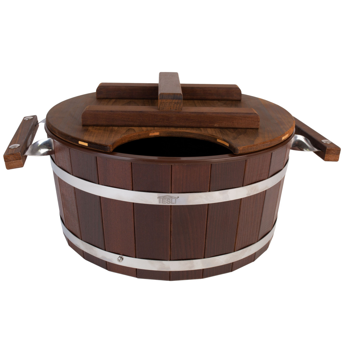 Steamer Thermal of thermal linden 15 L with plastic insert with a lid