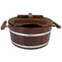 Steamer Thermal of thermal linden 15 L with plastic insert with a lid