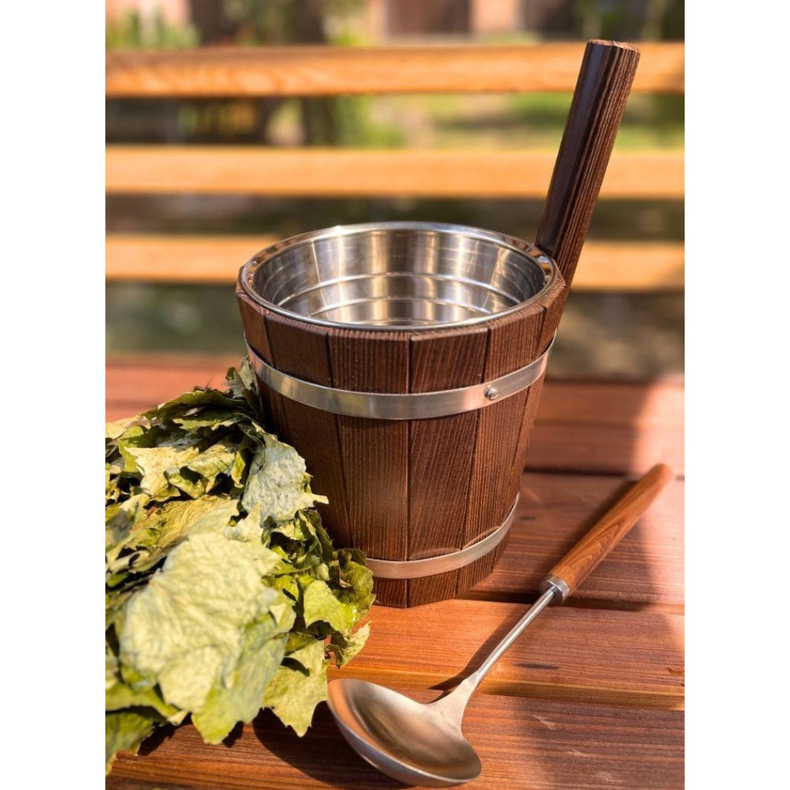 Tub Thermal 5 L from thermal wood and stainless steel insert