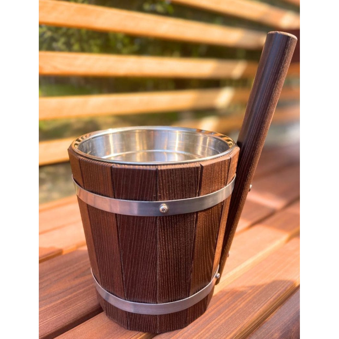Tub Thermal 5 L from thermal wood and stainless steel insert