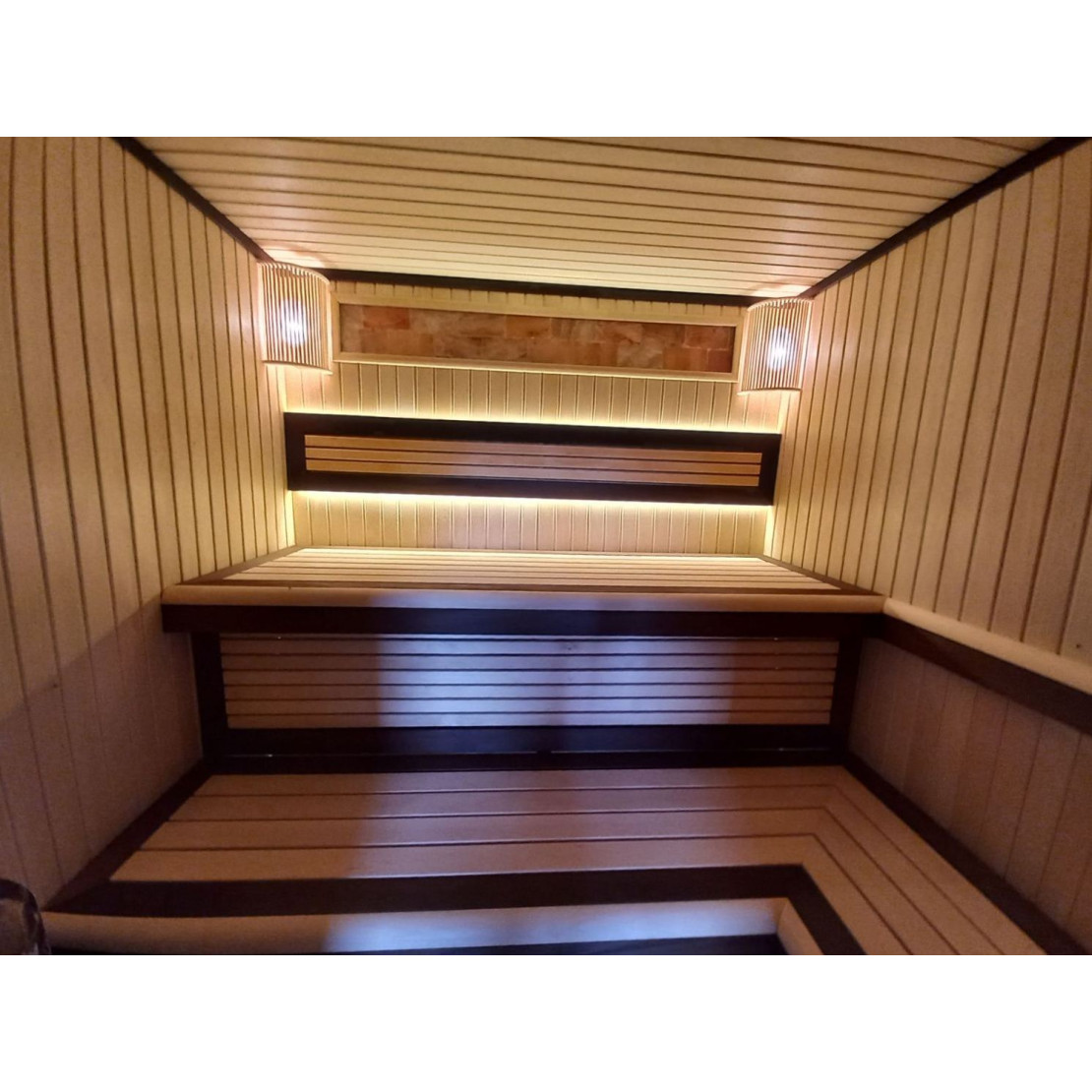 Thermal Bench timber Linden 85x24x1900-3000 mm "Extra"