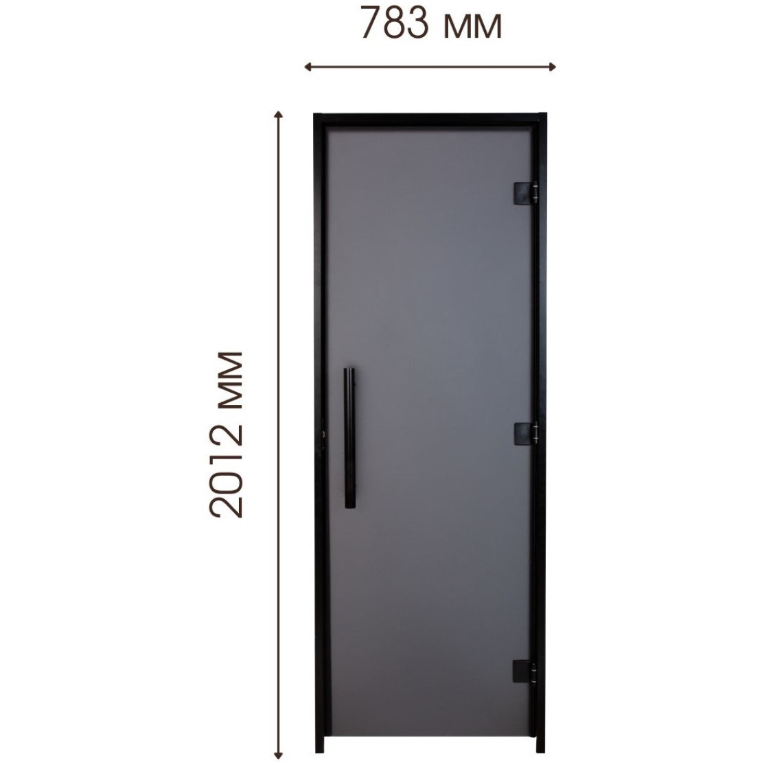 Hammam doors Tesli Antalya Black Sateen 2000x800