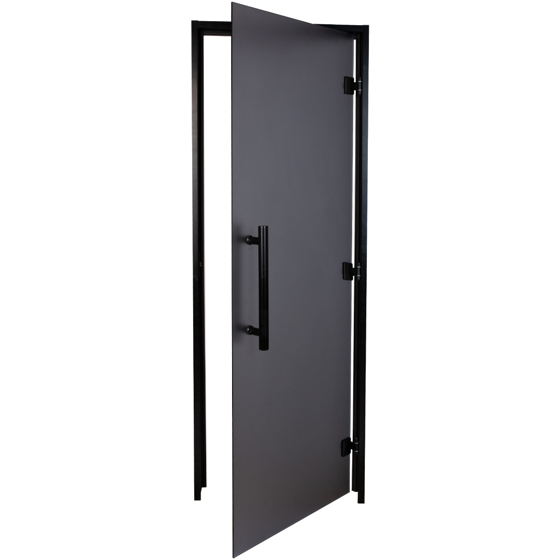 Hammam doors Tesli Antalya Black Sateen 2000x800