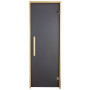 Двері для лазні та сауни Tesli Lux Graphite Sateen 1900х700