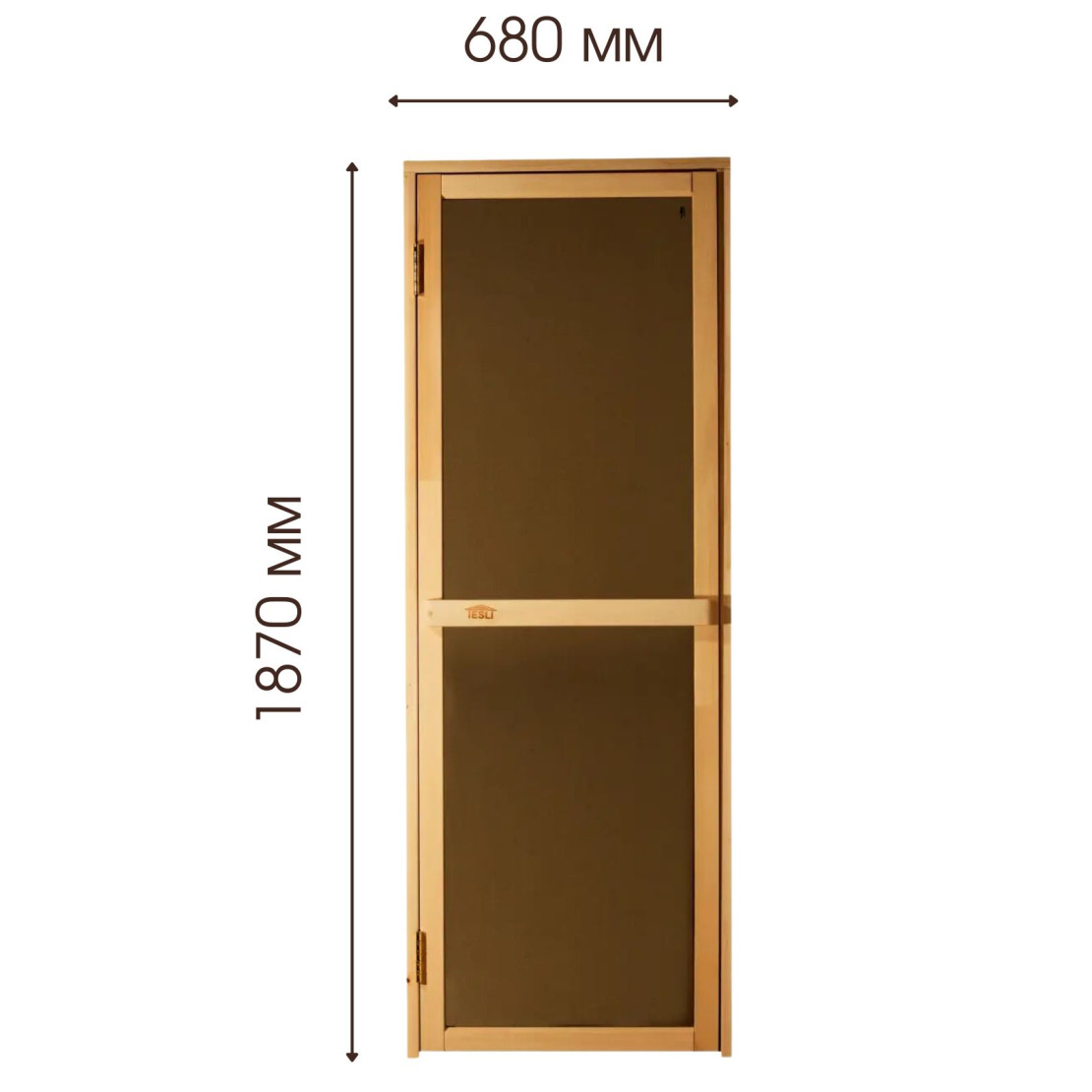 Door for baths and saunas Tesli Bravo Sateen 1900 x 700