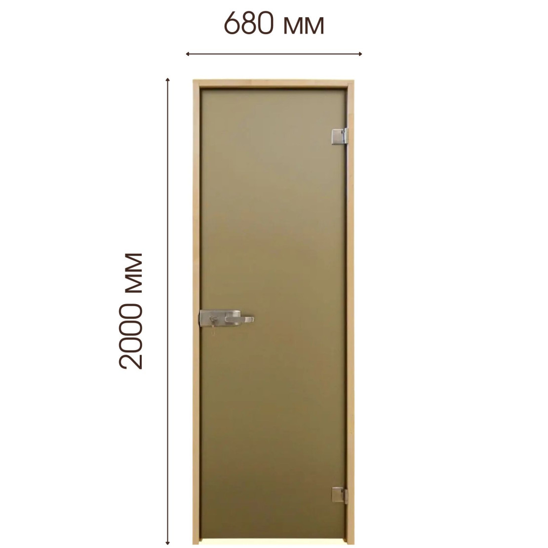 Двері міжкімнатні Tesli Aqua Bronze Sateen 2000х700