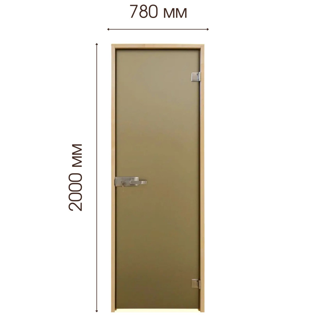 Двері міжкімнатні - Tesli Aqua Bronze Sateen 2000х800