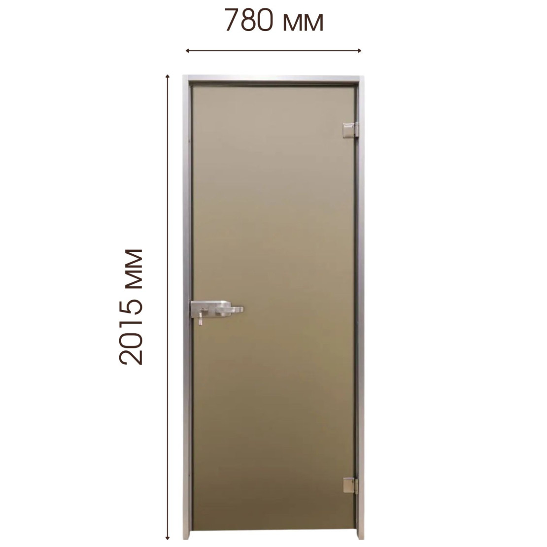 Двері міжкімнатні - Tesli Terra Bronze Sateen 2000х800