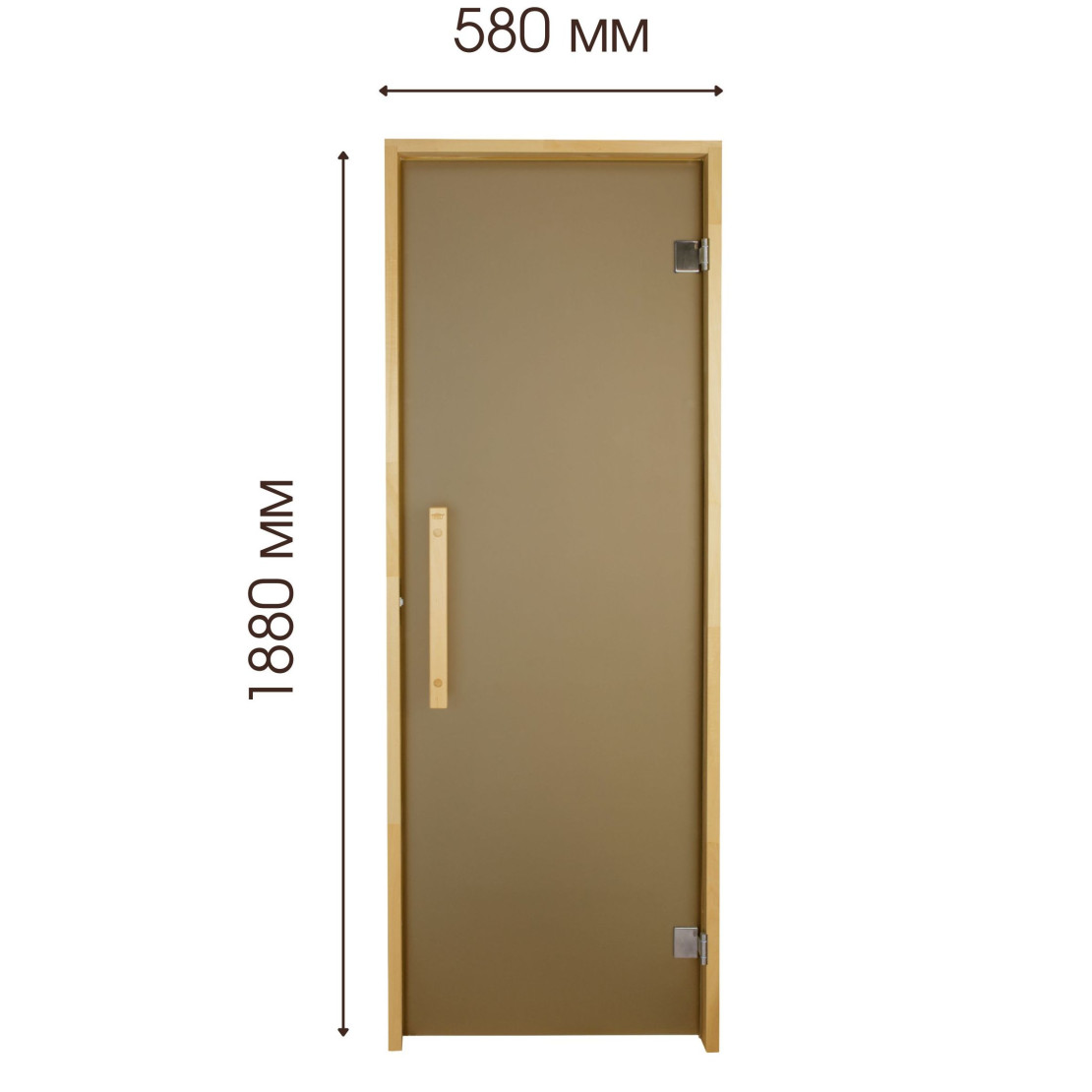 Bath and sauna doors Tesli Lux Sateen 1900x600