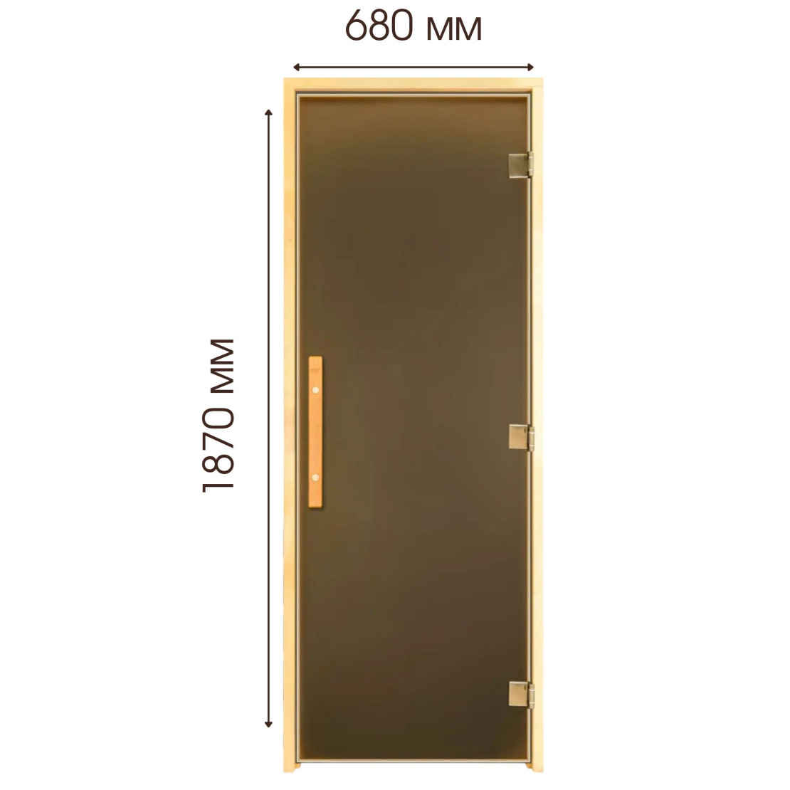 Bath and sauna doors Tesli Lux S Magnetic 1900x700