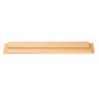 The threshold of the door frame