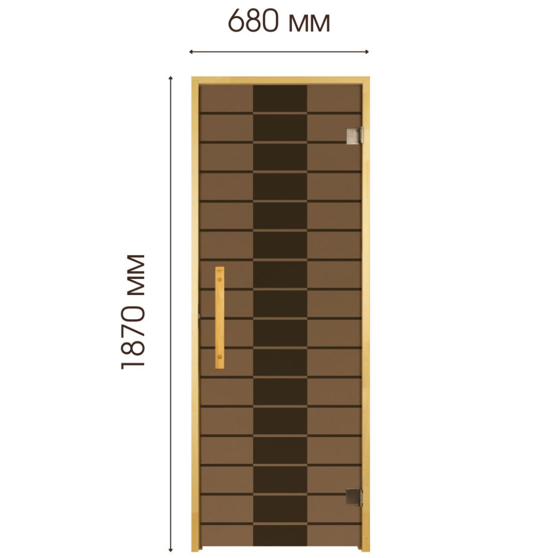 Door for baths and saunas Tesli Plaza 1900х700
