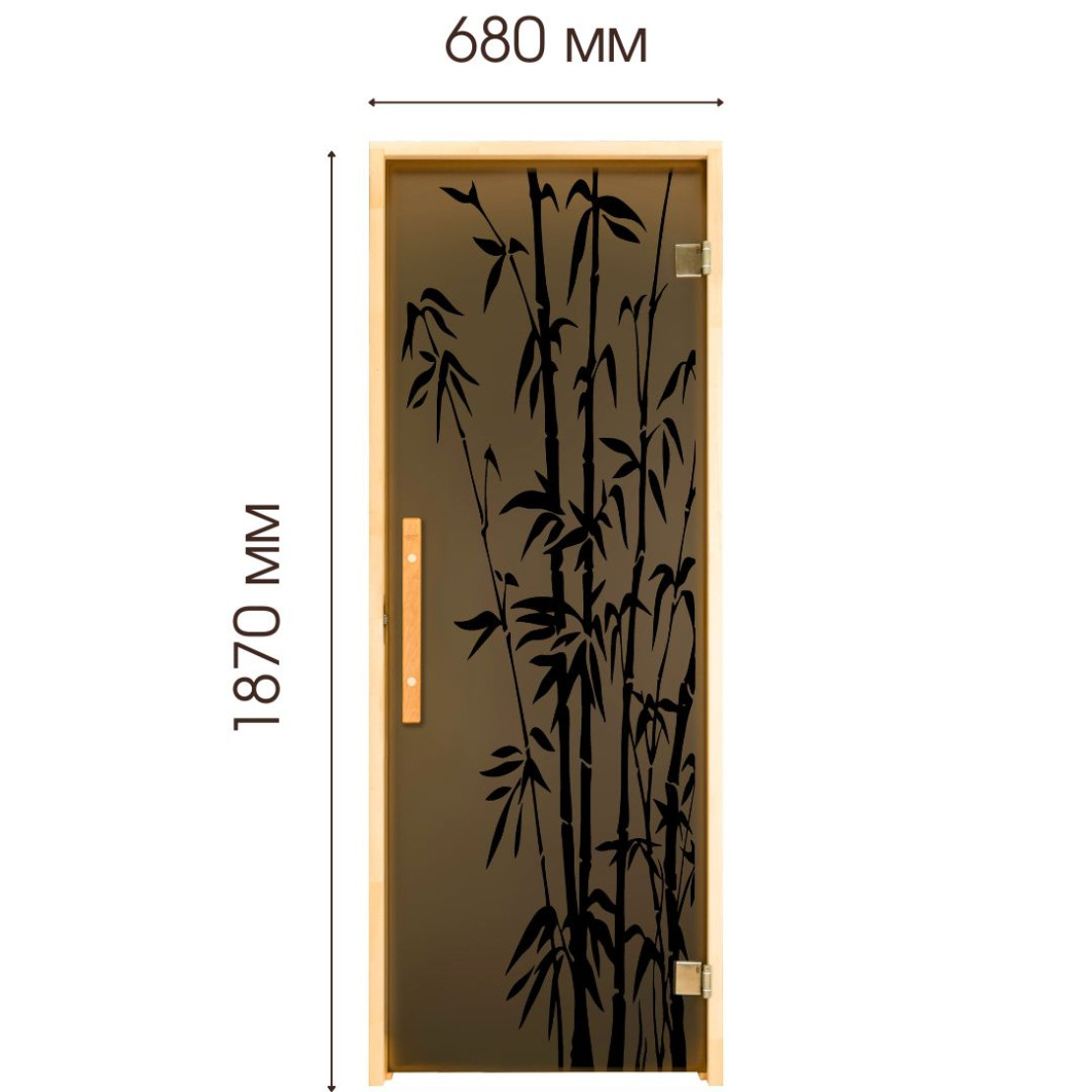 The sauna door Tesli Bamboo 1900х700