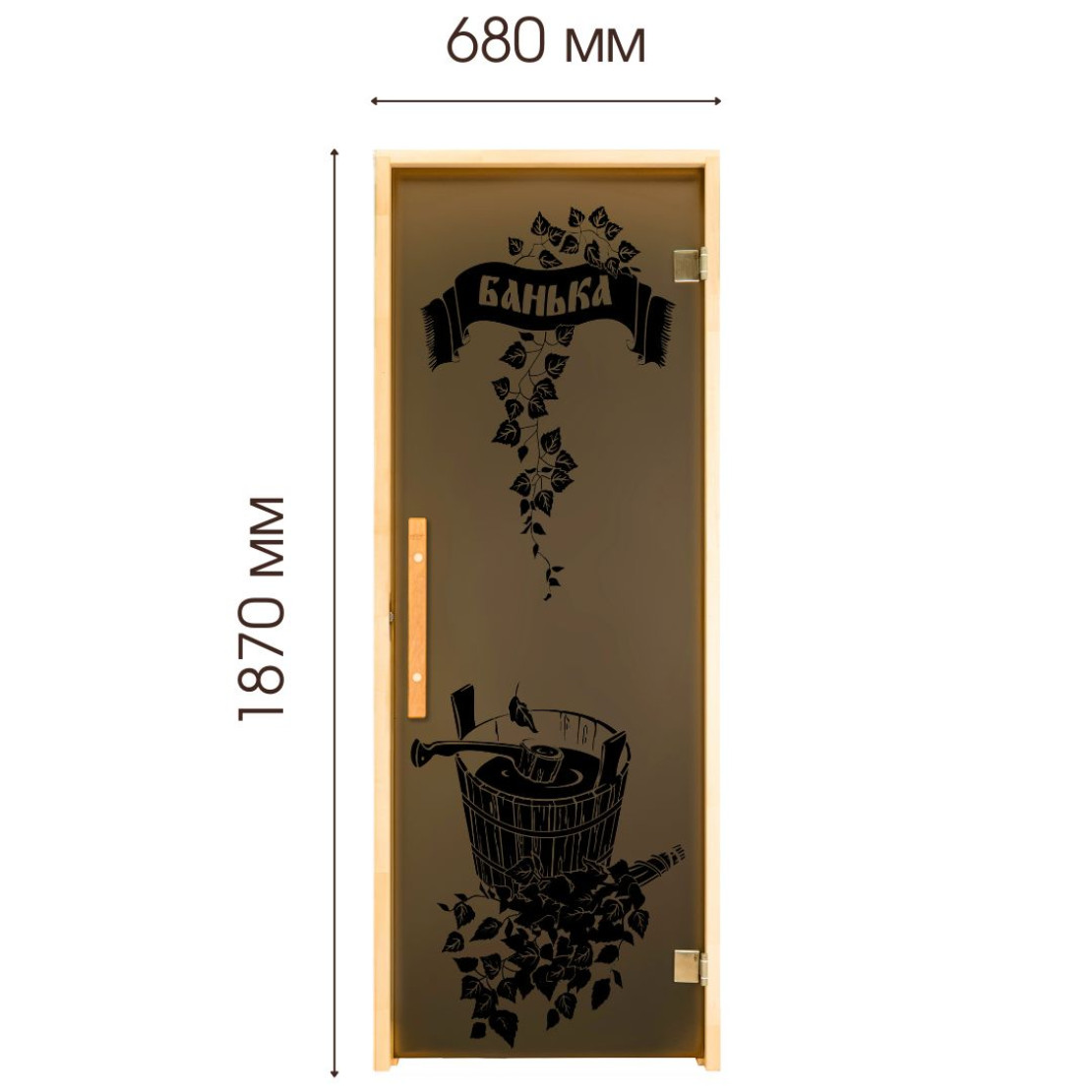 Door for baths and saunas Tesli Bathhouse 1900 x 700