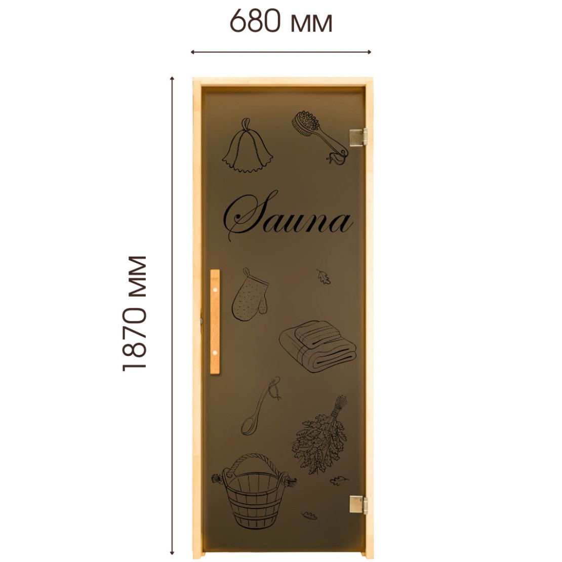 Door for baths and saunas Tesli Sauna 1900 x 700