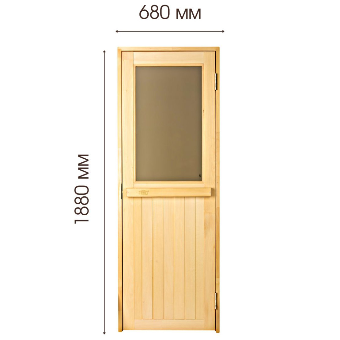The door to the bath and sauna Tesli Max 1900 x 700