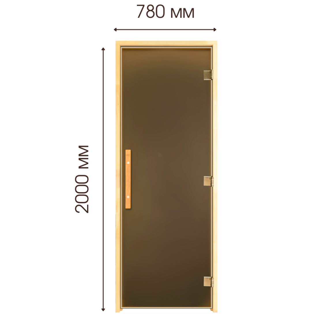 Дверь для бани и сауны Tesli Lux Magnetic 2000х800
