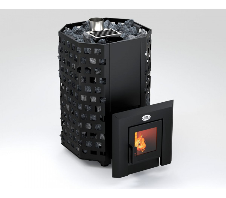 Sauna and bath stove NOVASLAV "Geyser" 26 cubic meters with glass 200x200mm