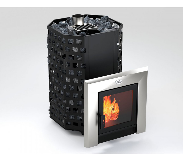 Sauna and bath stove NOVASLAV "Geyser" 26 cubic meters with glass 310x310mm