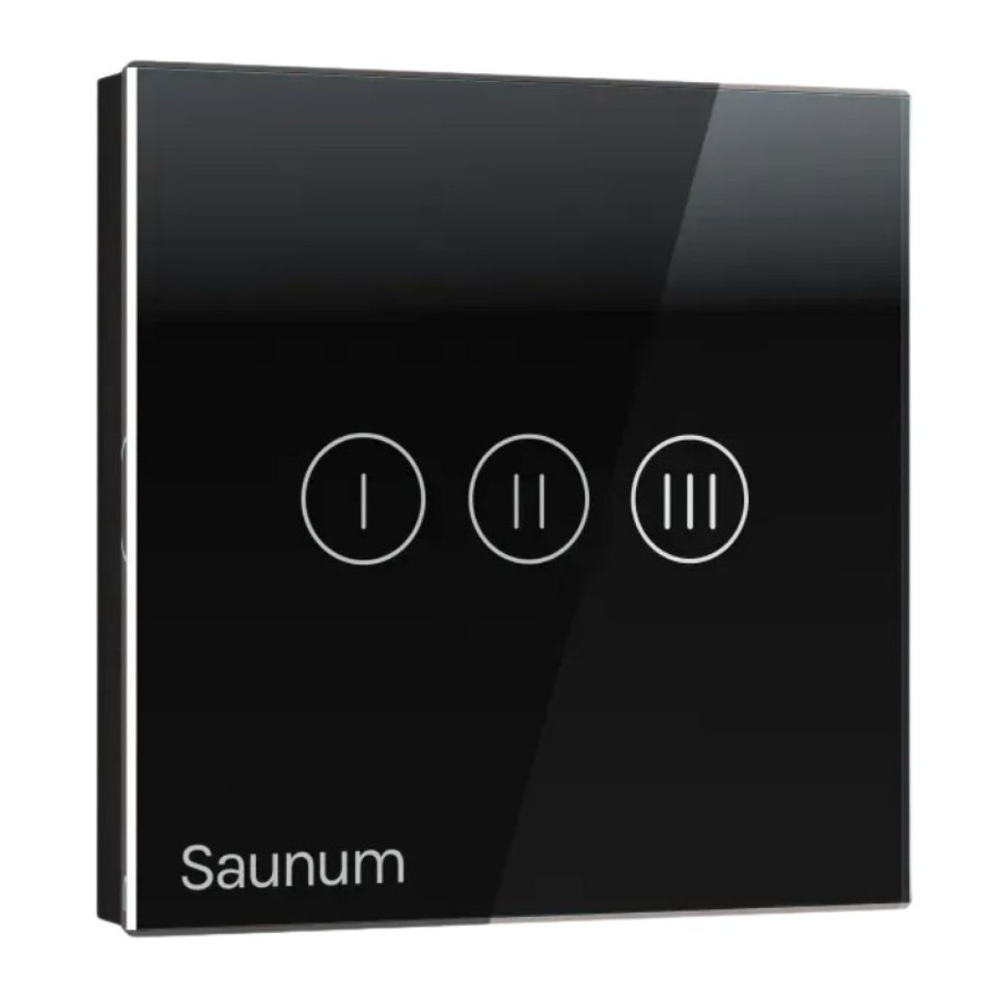 Climate control for bath and sauna SAUNUM Base S steel + remote control black