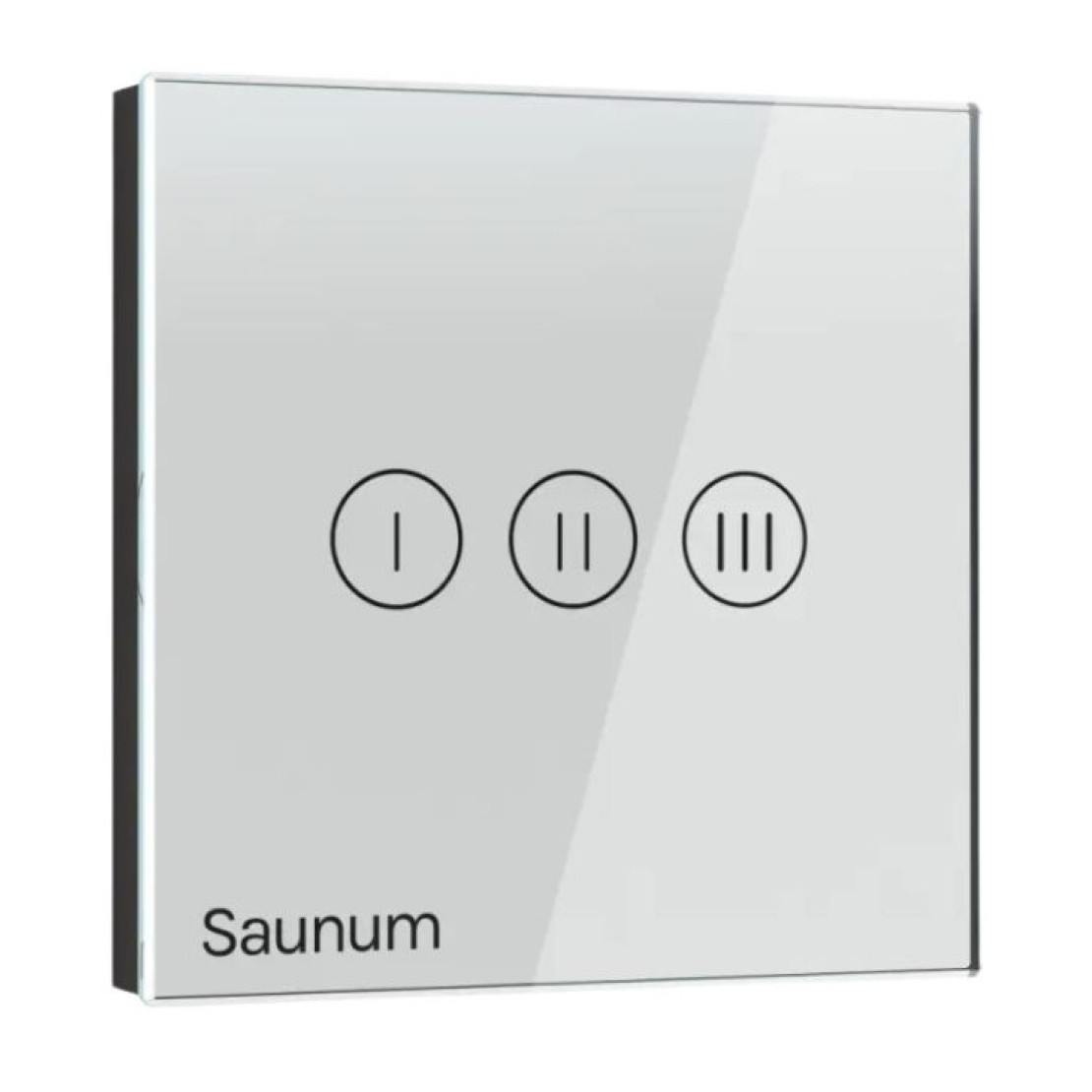 Climate control for bath and sauna SAUNUM Base S steel + remote control white