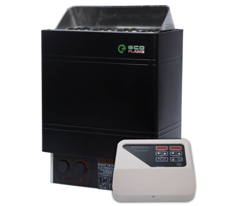 Electric heater for sauna and bath EcoFlame AMC 60-D 6 kW + CON4 remote control
