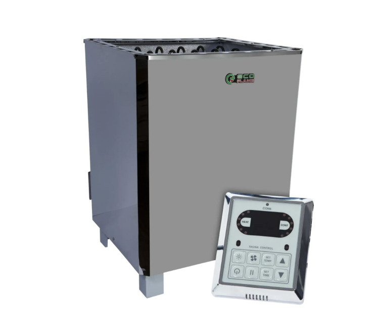 Electric heater for sauna and bath EcoFlame SAM D-12 12 kW + CON6 remote control