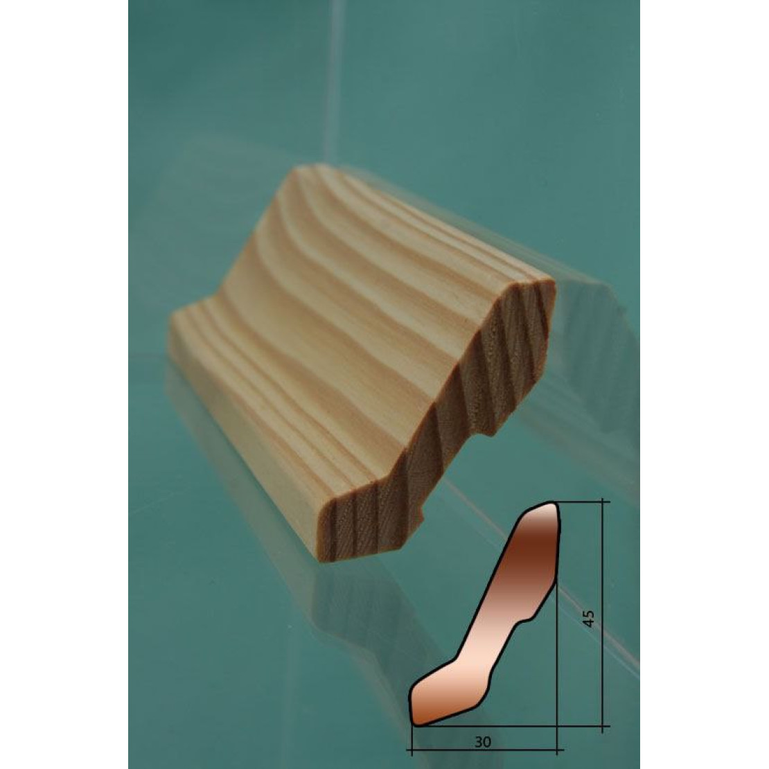 Pine skirting board 551 jointed "B" t/g