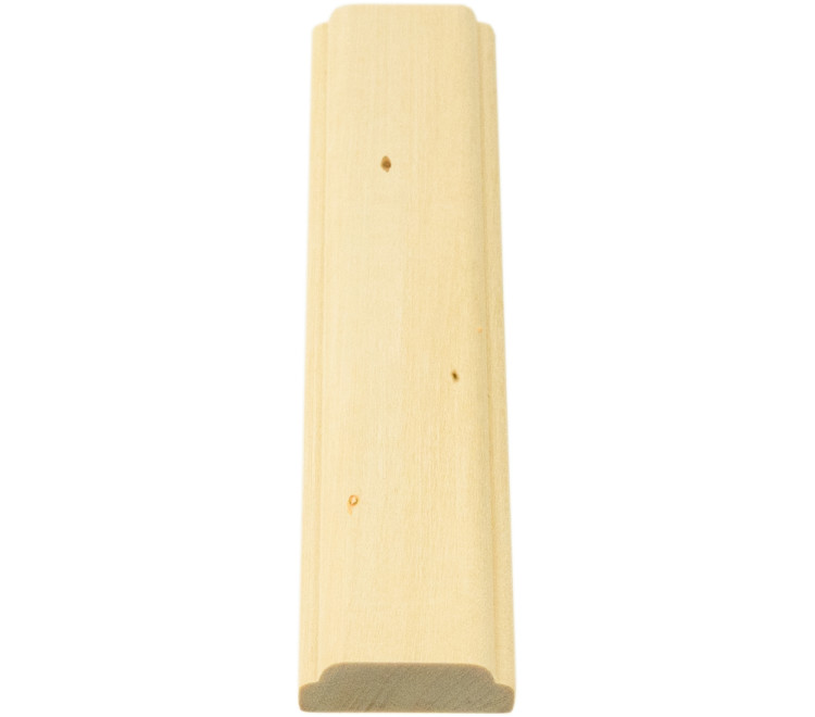 Decorative linden batten R1 "B", country jointed 35x12x2200-2600mm