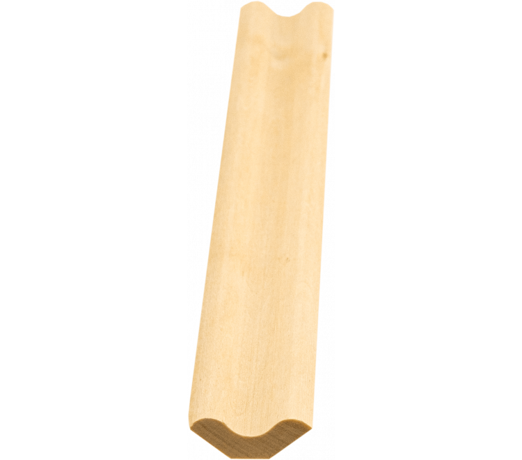 Inner corner linden 27 "Lux", solid 18x18x1900-3000 mm