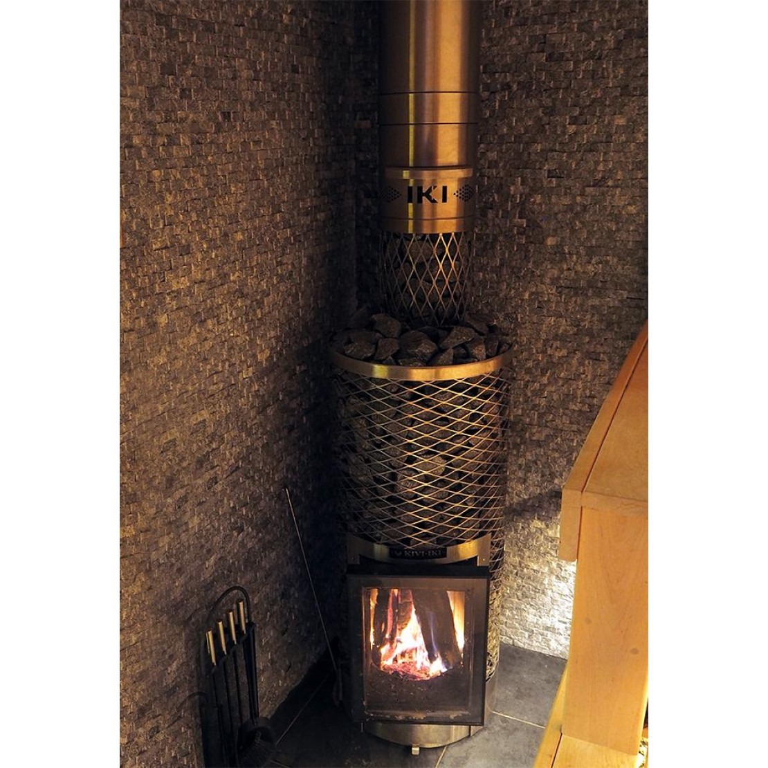 Wood-burning sauna stove IKI KIVI.jr 10 - 20