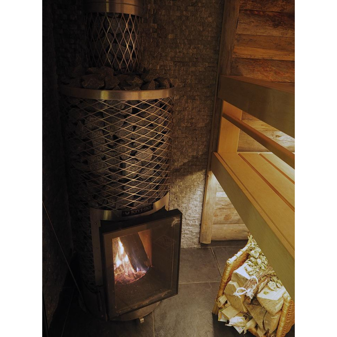 Wood-burning sauna stove IKI KIVI.jr 10 - 20